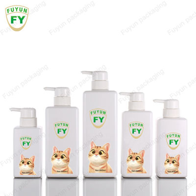 Penjualan panas botol sampo lotion pompa wadah kosmetik 300ml 400ml 500ml botol plastik hewan peliharaan