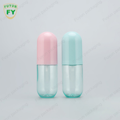 40ml 60ml Botol Emulsi Macaron Double Color PET Fine Mist Divided Travel Set