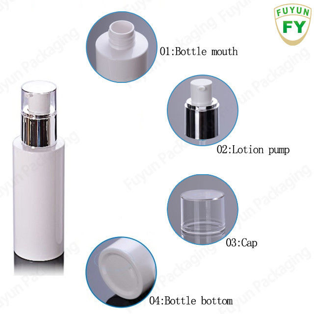 160ml Botol Pompa Plastik Kosmetik Sertifikat SGS Putih