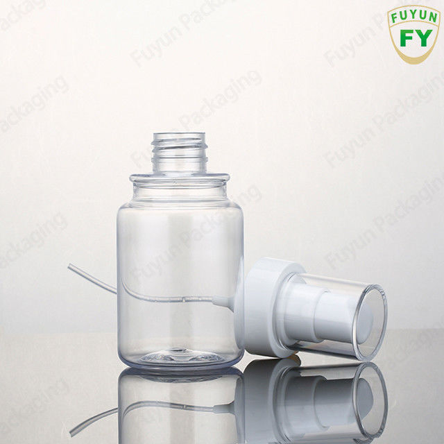 Kosmetik PET 4oz Lotion Spray Pump Botol Pencetakan stempel panas