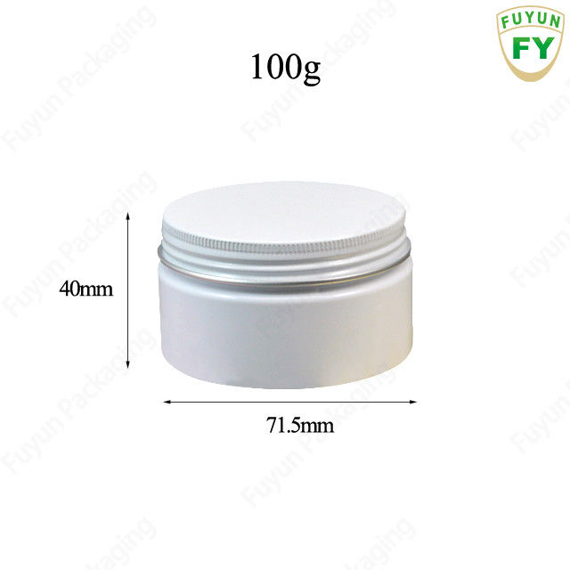 40x71.5mm Cream Jars Kemasan Kosmetik 100g Permukaan Chrome