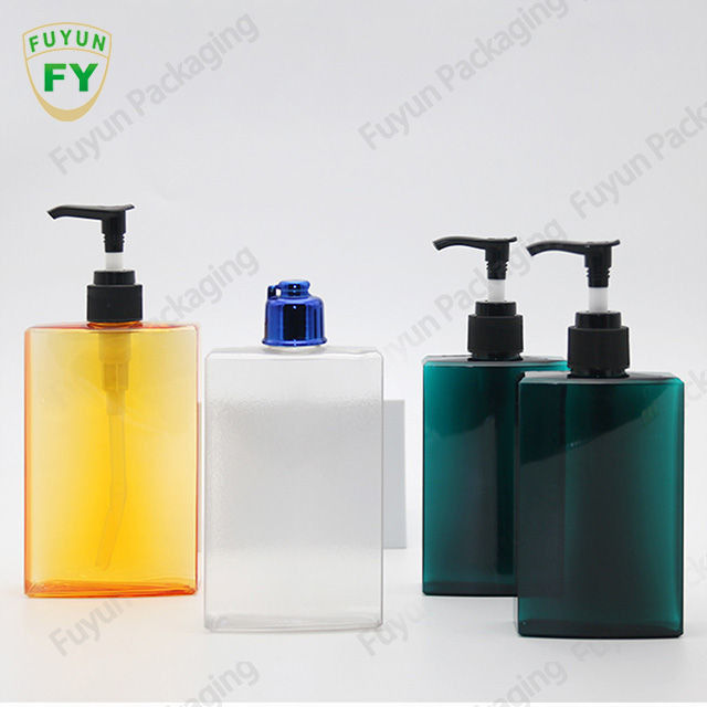 200ml Botol Pompa Lotion Plastik PETG Kustom Untuk Shampoo Cair