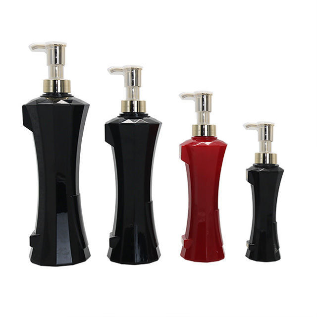 Unik 120ml 450ml Black Shampoo Dispenser Bottle PET PETG Plastic