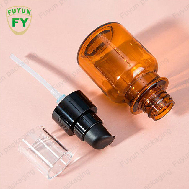 Mulut Lebar Plastik 15Ml 300Ml Botol Amber Untuk Kemasan Kosmetik