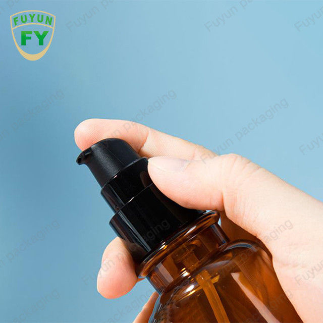 Brown Screw Top Capsule Packaging 60ml Botol Obat Plastik Amber