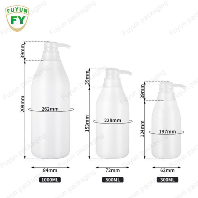 PET Plastik Shampoo Shower Gel Botol Sanitizer Lotion Pump 300ml 400ml 500ml 600ml