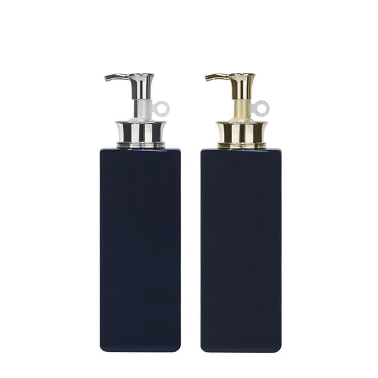 300ML 500ML 750ML PET Black Lotion Pump Bottle Untuk Shampoo Body Wash Mewah