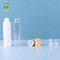 60ml Clear Frosted Cream Jar Dengan Tutup Pola Bambu Set Kemasan Kosmetik Kaca