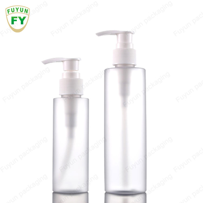 Botol Pompa Plastik Bening Bulat Stamping Panas 100ml Untuk Minyak Atsiri