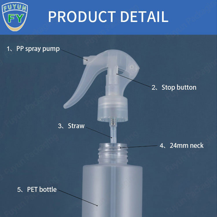 Botol Sprayer Pemicu Kabut Halus Plastik PET 100ml 200ml