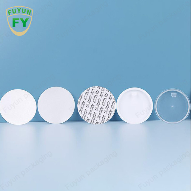 Fuyun 80ml 100ml 120ml putih bening warna menebalkan dinding bawah pet plastik krim jar dengan tutup berwarna