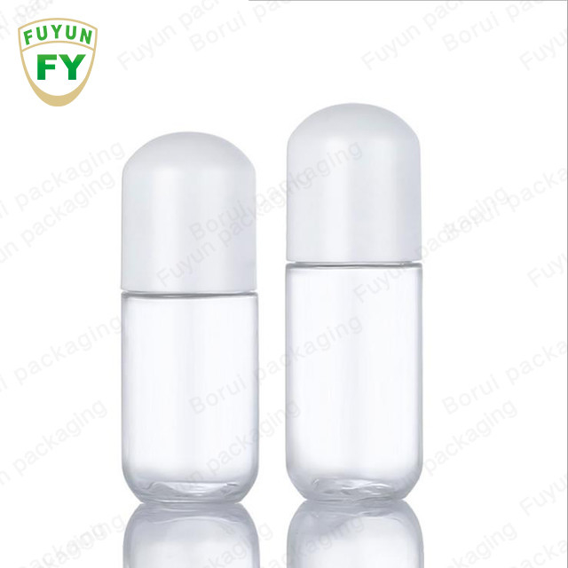 Botol Pompa Plastik 18ml 20ml Bentuk Kapsul Botol Toner PET Bening