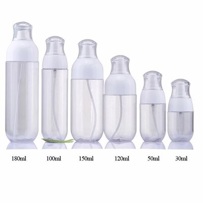 Botol Pompa Plastik PETG Transparan Untuk Kemasan Kecantikan