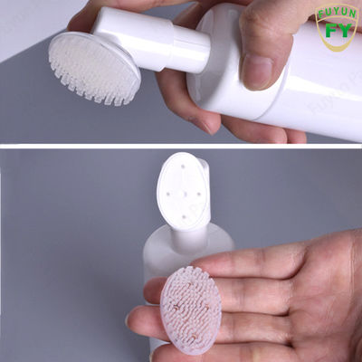 120ml Silicone Brush Fuyun Kosong Botol Pompa Putih Ujung Terbuka Mudah Untuk Cuci Wajah