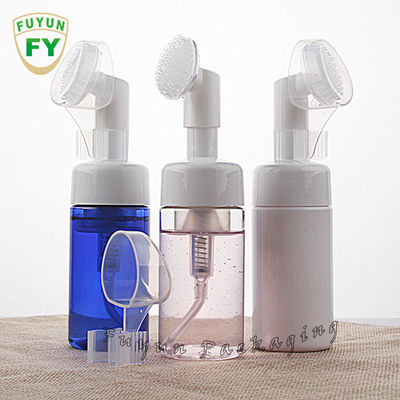Botol Pompa Busa 100ml Dengan Kepala Sikat Untuk Pembersih Wajah