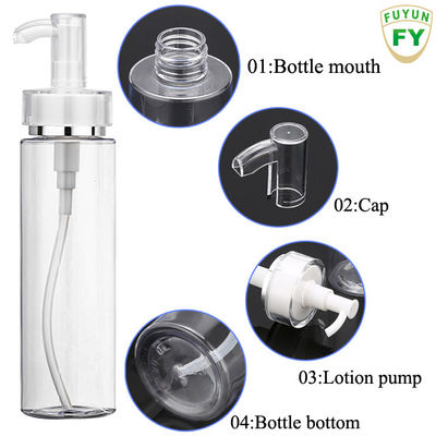 Botol Dispenser Pompa Plastik 200ml Kosong Warna Botol Bening