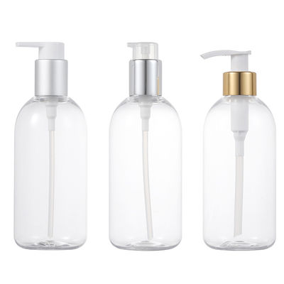 300ml Botol Lotion Plastik Dengan Logo kustom Pompa Persetujuan SGS