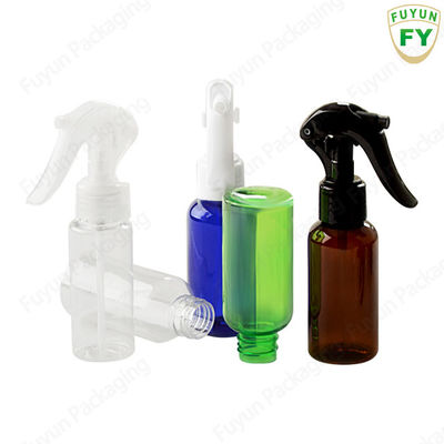 50ml botol semprot plastik putih bening dengan tutup pemicu nosel