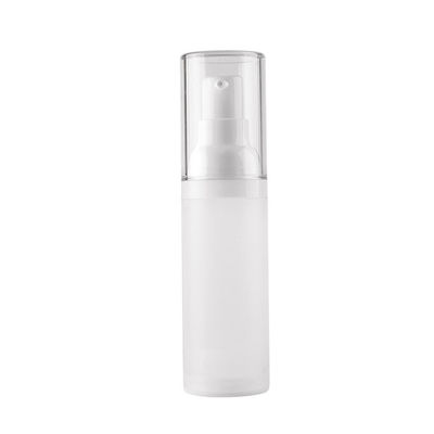 Grosir 50ml perjalanan kosong mini vakum bening bulat pengap lotion krim botol plastik untuk perawatan kulit
