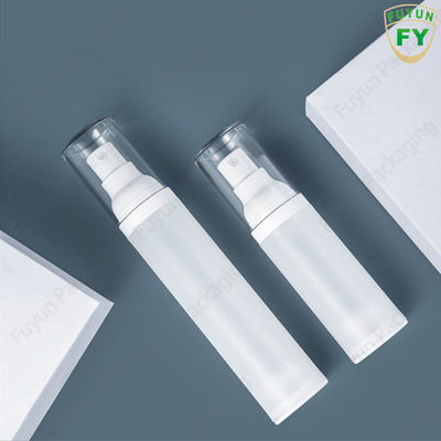 Grosir 50ml perjalanan kosong mini vakum bening bulat pengap lotion krim botol plastik untuk perawatan kulit