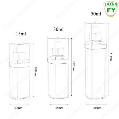 Serum Clear Airless Pump Botol Sablon sutra