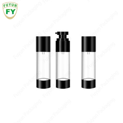 15ml 30ml 50ml kustom mewah krim kosong bening putih hitam buram kosmetik plastik semprot lotion pengap pum
