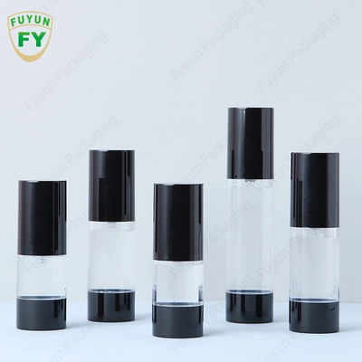 15ml 30ml 50ml kustom mewah krim kosong bening putih hitam buram kosmetik plastik semprot lotion pengap pum