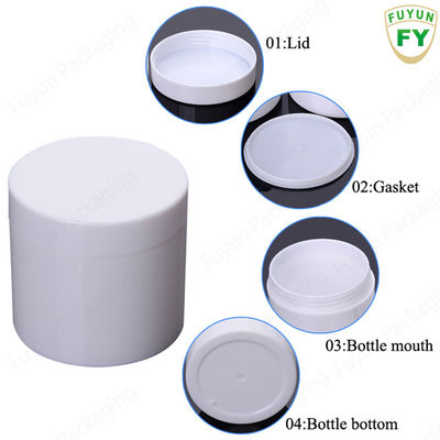 Wadah Kosmetik 100ml yang elegan dengan tutup putih Sempurna untuk bepergian