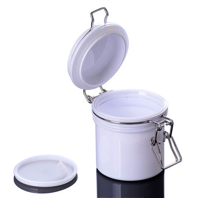 Guci Kemasan Plastik W60mm Round Swing Top Dengan Tutup Berengsel