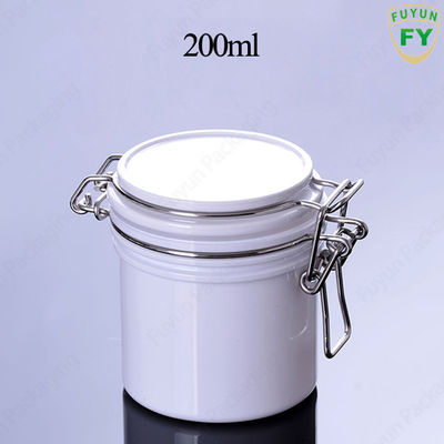 Guci Kemasan Plastik W60mm Round Swing Top Dengan Tutup Berengsel