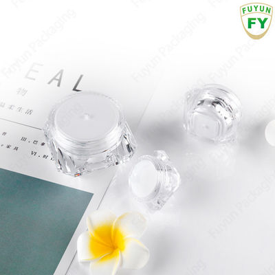 5g 10g Akrilik Jar Kosmetik Penanganan Permukaan Frost Chrome