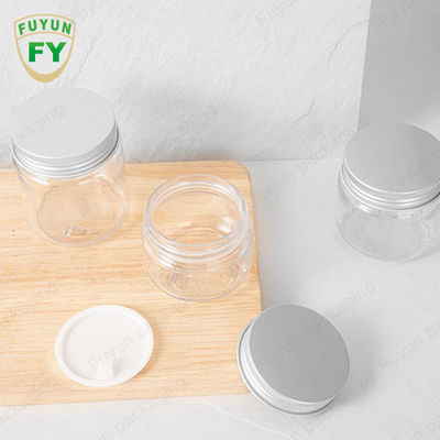 550ml 600ml 1000ml Cookie BPA Free PET Plastic Round Jar Dengan Tutup