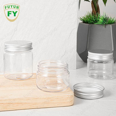 550ml 600ml 1000ml Cookie BPA Free PET Plastic Round Jar Dengan Tutup