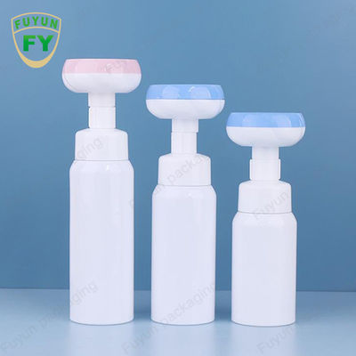 Botol Pompa Busa Sabun 500ml Botol Kepala Bunga Kaki Kosong Persegi