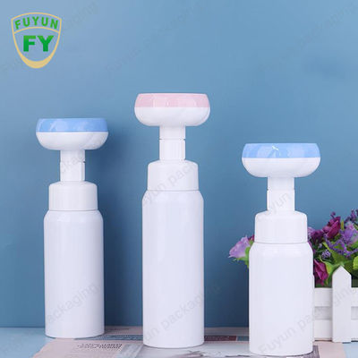 Botol Pompa Busa Sabun 500ml Botol Kepala Bunga Kaki Kosong Persegi