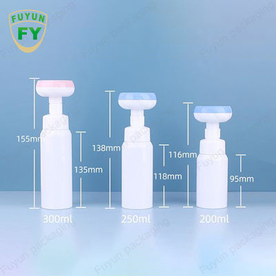 Botol Pompa Busa Sabun 500ml Botol Kepala Bunga Kaki Kosong Persegi