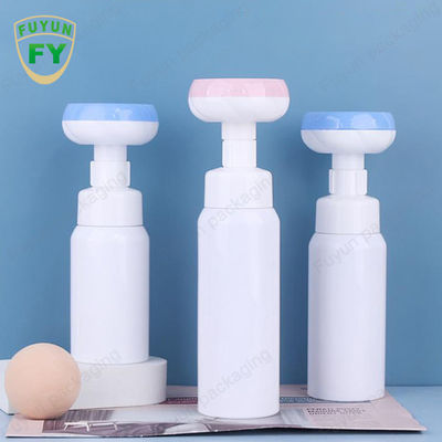 Botol Pompa Busa Sabun 500ml Botol Kepala Bunga Kaki Kosong Persegi