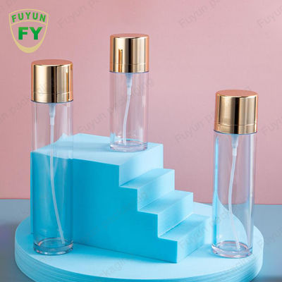 Tutup Emas Botol Semprot PET Kosong 50ml Kemasan Kosmetik Silinder