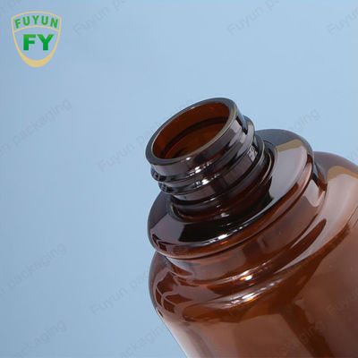 Fuyun 40ml 60ml Botol Pompa Plastik Perawatan Kulit Amber Semprot Terus Menerus