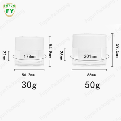 30g 50g Botol Kemasan Plastik Botol Dispenser Krim Mata Wajah Akrilik