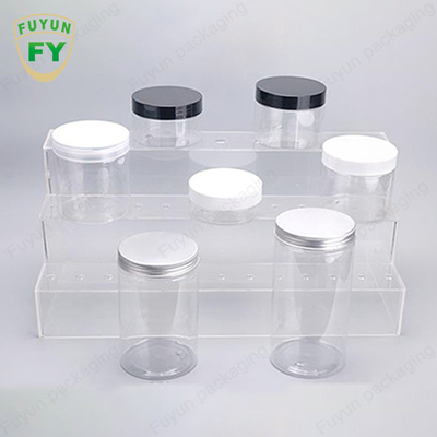30ml 40ml 150ml Stoples Kemasan Plastik Transparan Dengan Aluminium Cap Food Grade