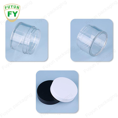 Fuyun 30ml 50ml pet plastik jelas mulut lebar mata wajah tidur lumpur krim jar