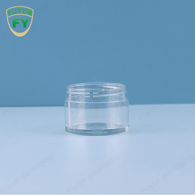 Fuyun 30ml 50ml pet plastik jelas mulut lebar mata wajah tidur lumpur krim jar