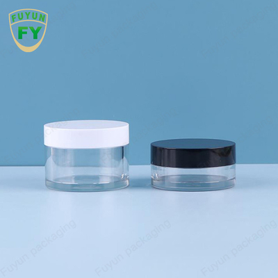 Fuyun 30ml 50ml pet plastik jelas mulut lebar mata wajah tidur lumpur krim jar