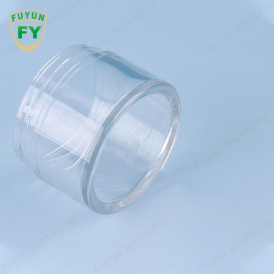 Fuyun 30ml 50ml pet plastik jelas mulut lebar mata wajah tidur lumpur krim jar