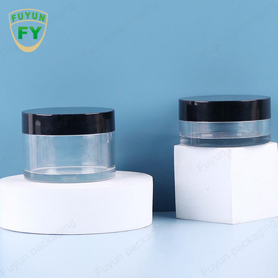 Fuyun 30ml 50ml pet plastik jelas mulut lebar mata wajah tidur lumpur krim jar