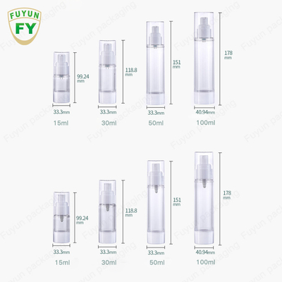 1oz 60ml 80ml 100ml PP Mini Pengap Botol Kosmetik Wadah Lotion Plastik