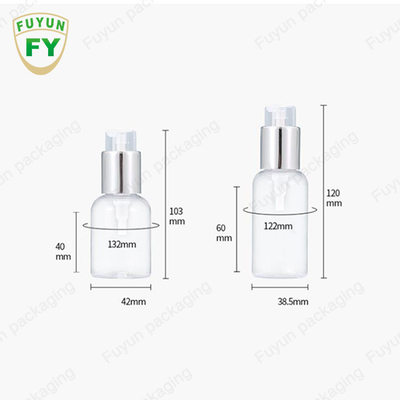 75ml 100ml 250ml Botol Pompa Plastik Serum Toner Silver Lotion Pump Container