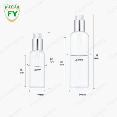 75ml 100ml 250ml Botol Pompa Plastik Serum Toner Silver Lotion Pump Container