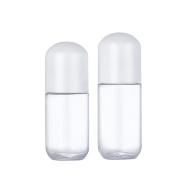 Botol Pompa Plastik 18ml 20ml Bentuk Kapsul Botol Toner PET Bening
